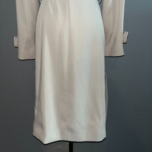 KORADIOR CLASSIC BEIGE DOUBLE BREASTED BELTED TRENCH COAT WOMEN'S EU 40 = US 10 - Picture 11 of 13